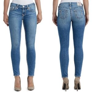 True Religion Skinny Basic Light Natural Wash Jean